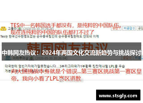中韩网友热议：2024年两国文化交流新趋势与挑战探讨